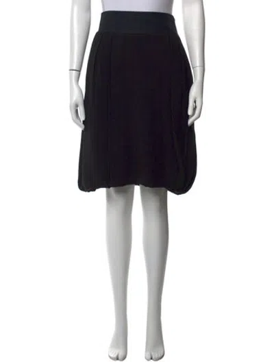 Pre-owned Givenchy Wool Mini Skirt In Black