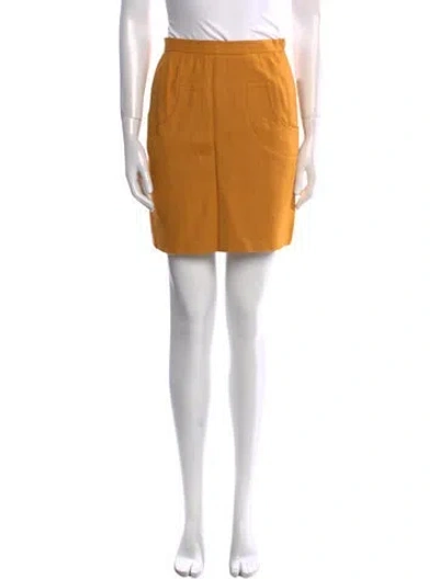 Pre-owned Givenchy Wool Mini Skirt In Neutral
