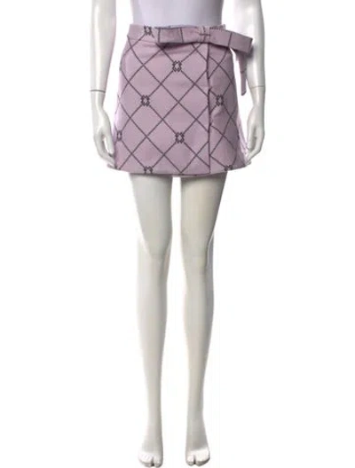 Pre-owned Givenchy Wool Mini Skirt In Purple