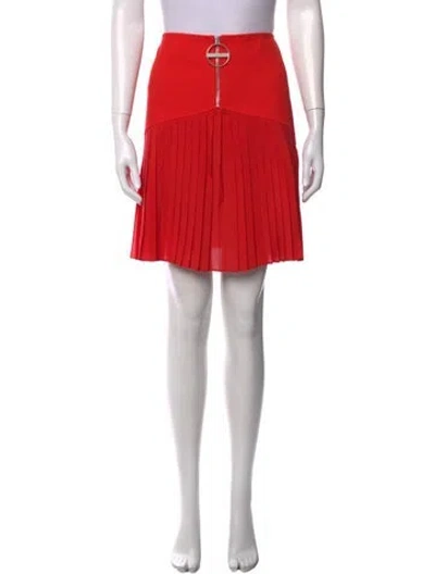 Pre-owned Givenchy Wool Mini Skirt In Red