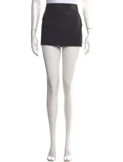 Pre-owned Givenchy Wool Mini Skirt W/ Tags In Black