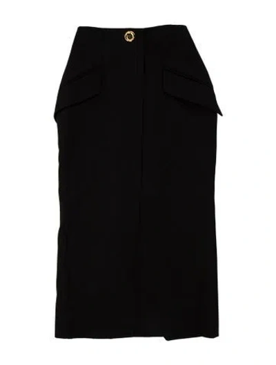 Pre-owned Givenchy Wool Mini Skirt W/ Tags In Black