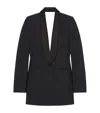 Givenchy Wool-mohair Draped Blazer