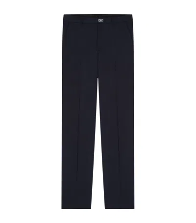 Givenchy Wool Monogram-detail Tailored Trousers