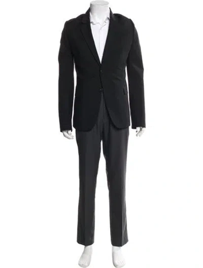 Pre-owned Givenchy Wool Overcoat In Black