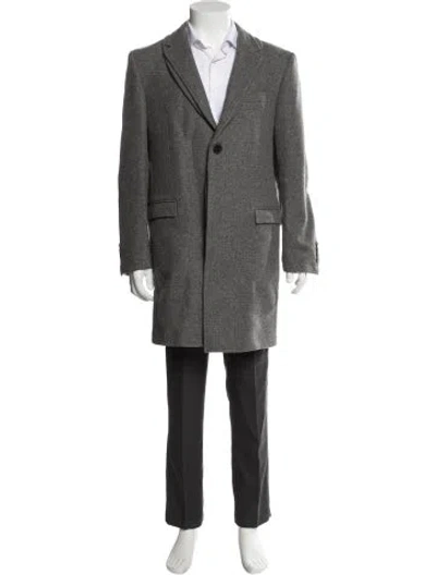 Pre-owned Givenchy Wool Overcoat In Gray
