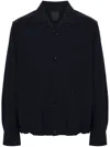 Givenchy Camp Collar Wool Blend Shirt