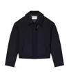 Givenchy Wool Oversized-collar Jacket In Blue