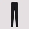 Givenchy Slim Fit Straight Leg Wool Trousers In Black