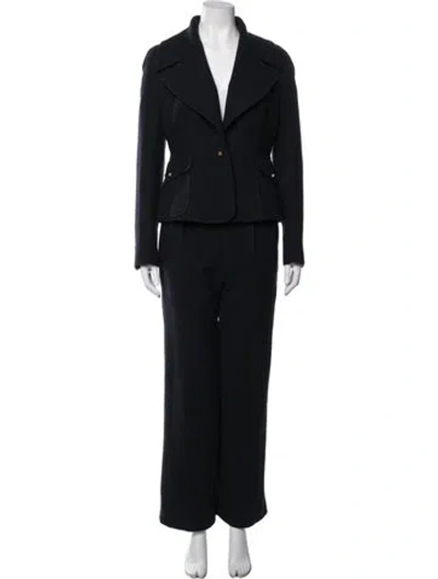 Pre-owned Givenchy Wool Pantsuit In Black