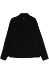 Givenchy Black Wool Polyamide Overshirt In Black