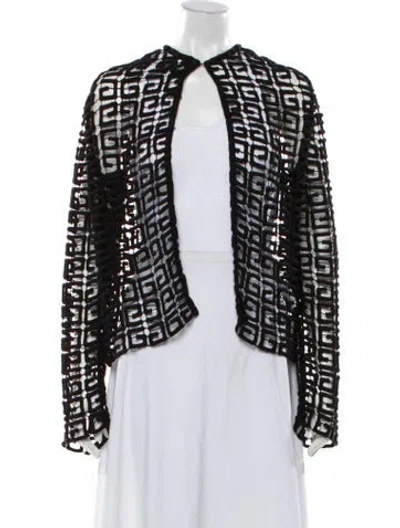 Pre-owned Givenchy Wool Patterned Jacket In Black