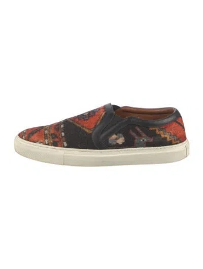 Pre-owned Givenchy Wool Patterned Loafers In Red