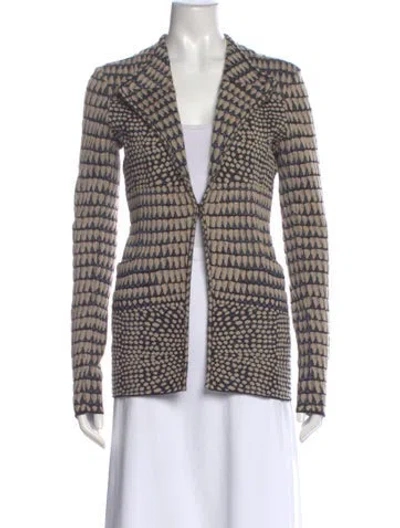 Pre-owned Givenchy Wool Plaid Print Sweater In Neutral