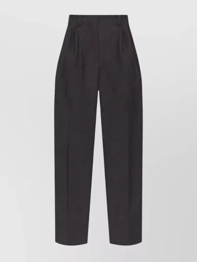 Givenchy Wool Pleated Tailored Trousers In Black