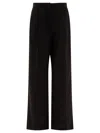 Givenchy Wool Double Pleated Trousers In Black