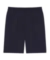 Givenchy Wool-poplin Bermuda Shorts In Blue
