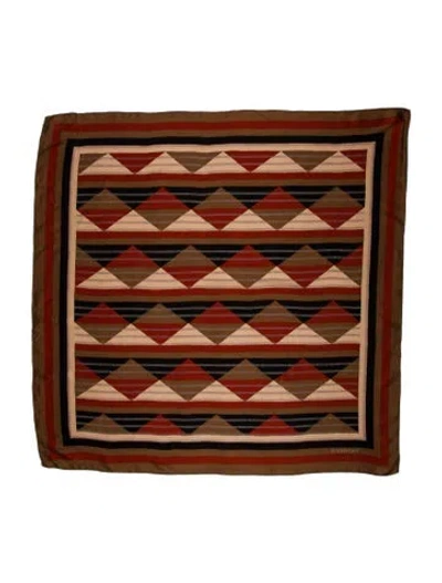 Pre-owned Givenchy Wool Printed Scarf In Brown