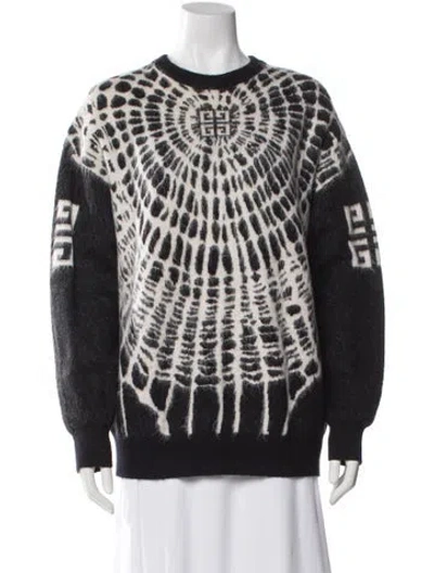 Pre-owned Givenchy Wool Printed Sweater In Black