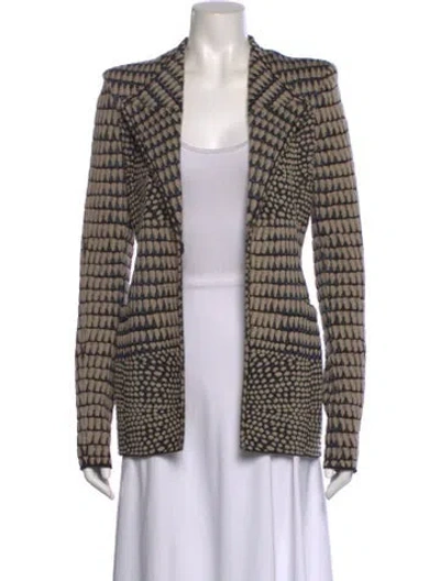 Pre-owned Givenchy Wool Printed Sweater In Blue