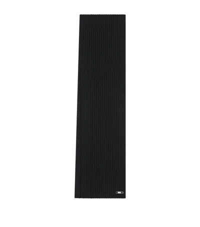 Givenchy Wool Safety Pin Scarf In Black