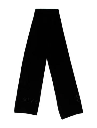 Pre-owned Givenchy Wool Scarf In Black