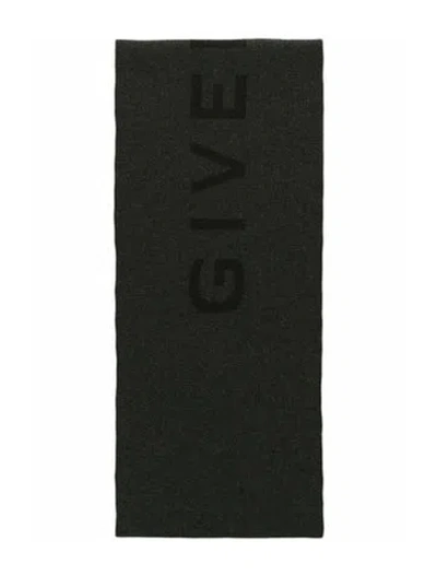 Pre-owned Givenchy Wool Scarf W/ Tags In Grey
