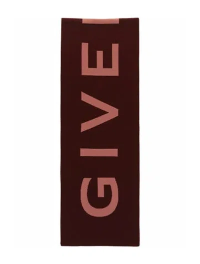 Pre-owned Givenchy Wool Scarf W/ Tags In Red