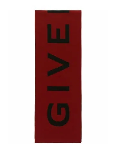 Pre-owned Givenchy Wool Scarf W/ Tags In Red