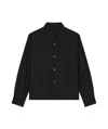 Givenchy Overshirt In Virgin Wool In Black