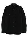 Givenchy Wool Shirt Jacket In Black