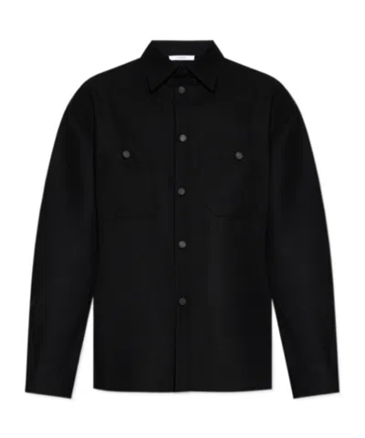 Givenchy Wool Shirt Jacket In Black