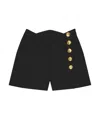 Givenchy Shorts In Wool And Mohair With Buttons In Black