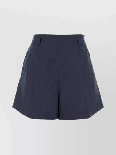 GIVENCHY WOOL SHORTS WITH FRONT PLEATS AND POCKETS