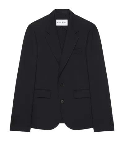 Givenchy Wool Single-breasted Blazer In Black