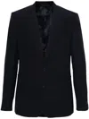 Givenchy Wool Single-breasted Blazer In Blue
