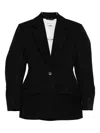 Givenchy Tailored Wool Blazer Notched Lapels In Black