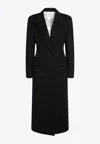 Givenchy Wool Coat With Double Breasted Design In Black