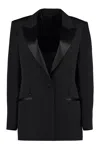 Givenchy Single-breasted Wool Blazer In Black