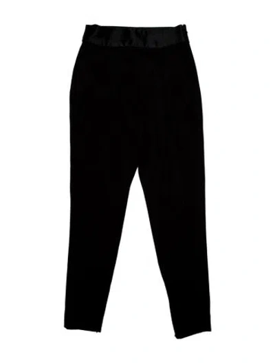 Pre-owned Givenchy Wool Skinny Leg Pants In Black
