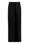 Givenchy Wool And Mohair Long Skirt In Black