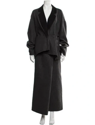 Pre-owned Givenchy Wool Skirt Set In Black