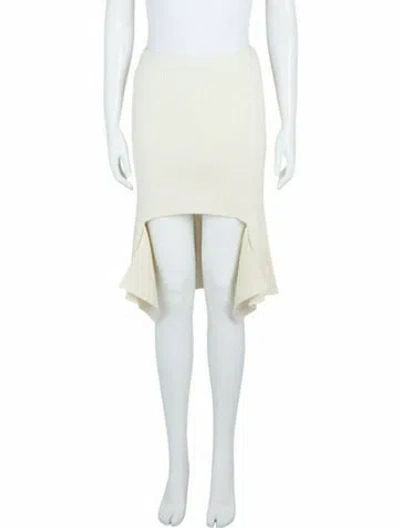 Pre-owned Givenchy Wool Skirt W/ Tags In White