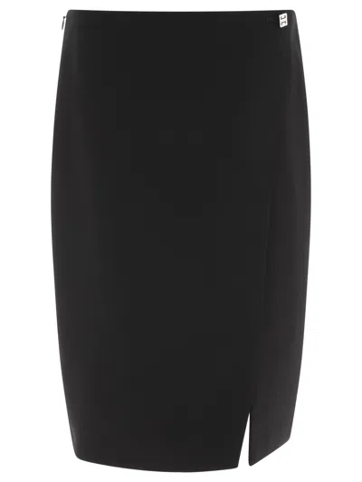 Givenchy Wool Skirt With 4g Detail Skirts Black
