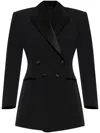 Givenchy Jacket In Wool With Pleated Back