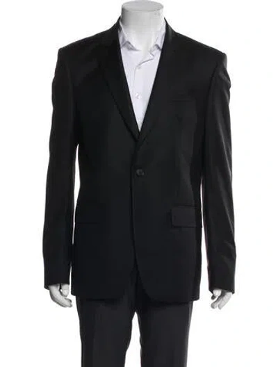 Pre-owned Givenchy Wool Solid Blazer In Black