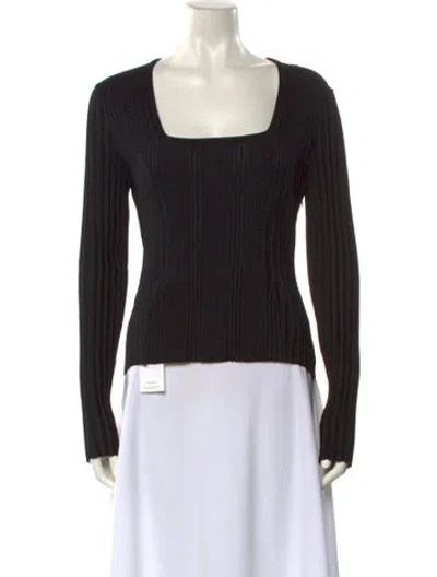 Pre-owned Givenchy Wool Square Neckline Sweater W/ Tags In Black