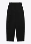 Givenchy Wool Straight-leg Pants In Black