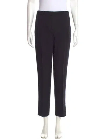Pre-owned Givenchy Wool Straight Leg Pants In Black