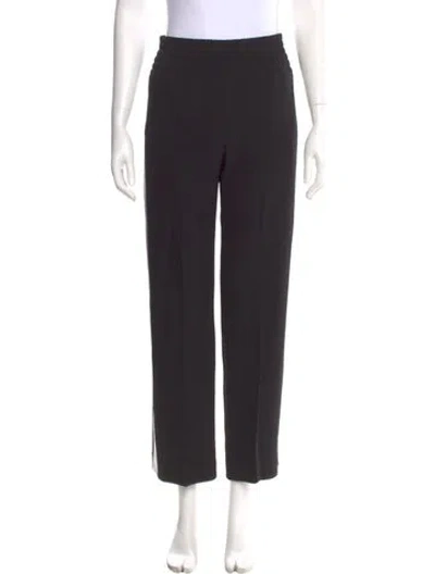 Pre-owned Givenchy Wool Straight Leg Pants In Black